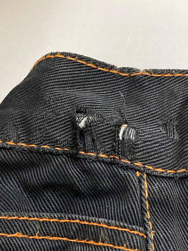 【現状渡し品】【メンズ】 30 DEGREES BELOW PRO-TEC BLACK DENIM PANTS デニムパンツ ボトムス 157-250817-AS-19-min サイズ：42 カラー：ブラック/オレンジ 万代Net店