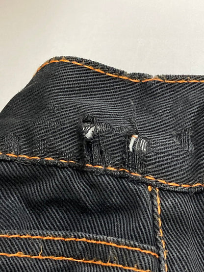 【現状渡し品】【メンズ】 30 DEGREES BELOW PRO-TEC BLACK DENIM PANTS デニムパンツ ボトムス 157-250817-AS-19-min サイズ：42 カラー：ブラック/オレンジ 万代Net店