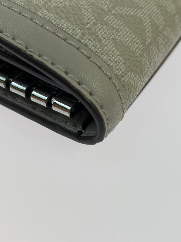 【中古品】【レディース】 Michael Kors マイケルコース 35F3STVP5V 日本限定 JET SET TRAVEL キーケース スモール - MKシグネチャー 201-250821-ks-19-min カラー：グレー 万代Net店