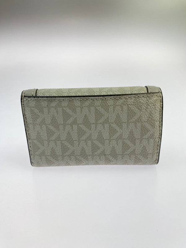 【中古品】【レディース】 Michael Kors マイケルコース 35F3STVP5V 日本限定 JET SET TRAVEL キーケース スモール - MKシグネチャー 201-250821-ks-19-min カラー：グレー 万代Net店