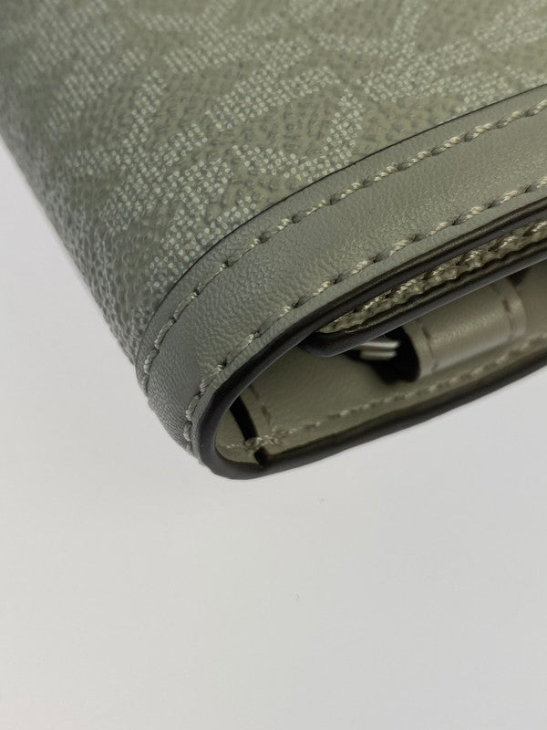 【中古品】【レディース】 Michael Kors マイケルコース 35F3STVP5V 日本限定 JET SET TRAVEL キーケース スモール - MKシグネチャー 201-250821-ks-19-min カラー：グレー 万代Net店