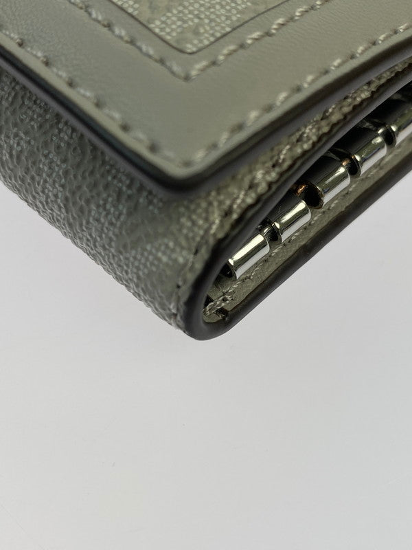 【中古品】【レディース】 Michael Kors マイケルコース 35F3STVP5V 日本限定 JET SET TRAVEL キーケース スモール - MKシグネチャー 201-250821-ks-19-min カラー：グレー 万代Net店
