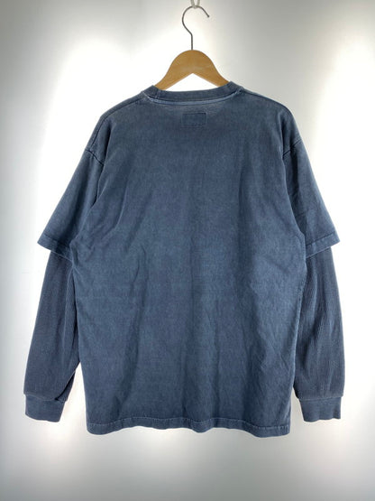 【中古品】【メンズ】 DESCENDANT ディセンダント MILITIA LAYERD TEE 201ATDS-CSM16 ミリティア レイヤード Tシャツ トップス 142-250818-jt-03-min サイズ：2 カラー：ブルーグレー 万代Net店