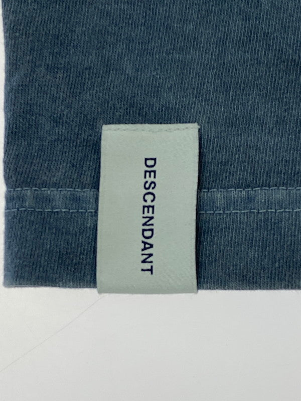 【中古品】【メンズ】 DESCENDANT ディセンダント MILITIA LAYERD TEE 201ATDS-CSM16 ミリティア レイヤード Tシャツ トップス 142-250818-jt-03-min サイズ：2 カラー：ブルーグレー 万代Net店