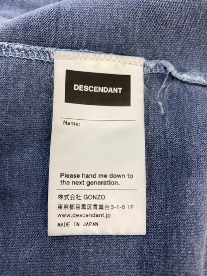 【中古品】【メンズ】 DESCENDANT ディセンダント MILITIA LAYERD TEE 201ATDS-CSM16 ミリティア レイヤード Tシャツ トップス 142-250818-jt-03-min サイズ：2 カラー：ブルーグレー 万代Net店