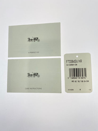 【中古品】【レディース】 COACH コーチ QUILTED LEATHER CONVERTIBLE WAIST BAG F73384 キルテッド レザー コンバーチブル ウエストバッグ カバン 180-250906-kk-03-min カラー：ピンク 万代Net店