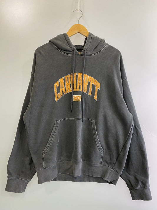 【中古品】【メンズ】 CARHARTT WIP カーハート ダブリューアイピー 80331.24TR005352.1124 HOODED LIBRARY SWEAT HOODIE スウェット フーディ 142-250816-ks-05-min サイズ：M カラー：グレー 万代Net店