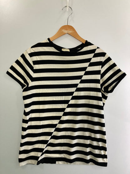 【中古品】【メンズ】 SAINT LAURENT PARIS サンローランパリ 360062 Y2FJ1 14AW 切替ボーダーSS TEE ショートスリーブ 141-250817-AS-30-min サイズ：L カラー：ブラック/ホワイト 万代Net店
