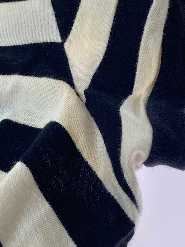 【中古品】【メンズ】 SAINT LAURENT PARIS サンローランパリ 360062 Y2FJ1 14AW 切替ボーダーSS TEE ショートスリーブ 141-250817-AS-30-min サイズ：L カラー：ブラック/ホワイト 万代Net店