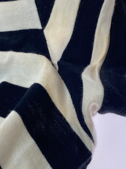 【中古品】【メンズ】 SAINT LAURENT PARIS サンローランパリ 360062 Y2FJ1 14AW 切替ボーダーSS TEE ショートスリーブ 141-250817-AS-30-min サイズ：L カラー：ブラック/ホワイト 万代Net店