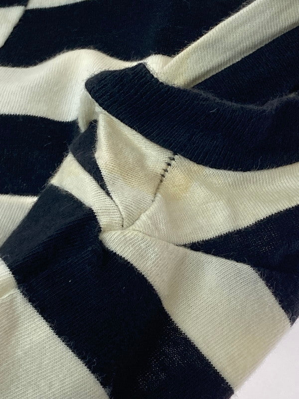 【中古品】【メンズ】 SAINT LAURENT PARIS サンローランパリ 360062 Y2FJ1 14AW 切替ボーダーSS TEE ショートスリーブ 141-250817-AS-30-min サイズ：L カラー：ブラック/ホワイト 万代Net店