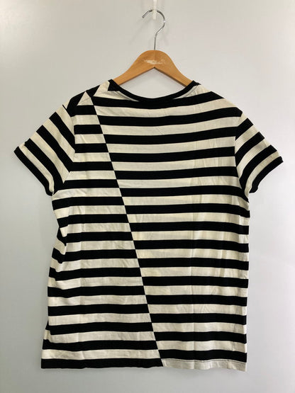 【中古品】【メンズ】 SAINT LAURENT PARIS サンローランパリ 360062 Y2FJ1 14AW 切替ボーダーSS TEE ショートスリーブ 141-250817-AS-30-min サイズ：L カラー：ブラック/ホワイト 万代Net店
