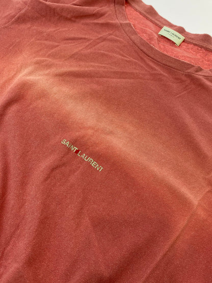 【現状渡し品】【メンズ】 SAINT LAURENT PARIS サンローランパリ TY53 531185 YB2WG 18AW LOGO PRINT TEE Tシャツ トップス 141-250816-ks-02-min サイズ：L カラー：ピンク 万代Net店