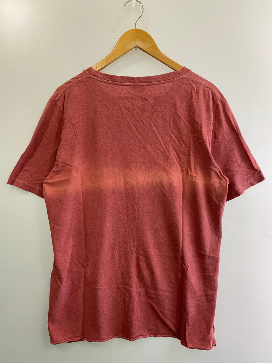 【現状渡し品】【メンズ】 SAINT LAURENT PARIS サンローランパリ TY53 531185 YB2WG 18AW LOGO PRINT TEE Tシャツ トップス 141-250816-ks-02-min サイズ：L カラー：ピンク 万代Net店