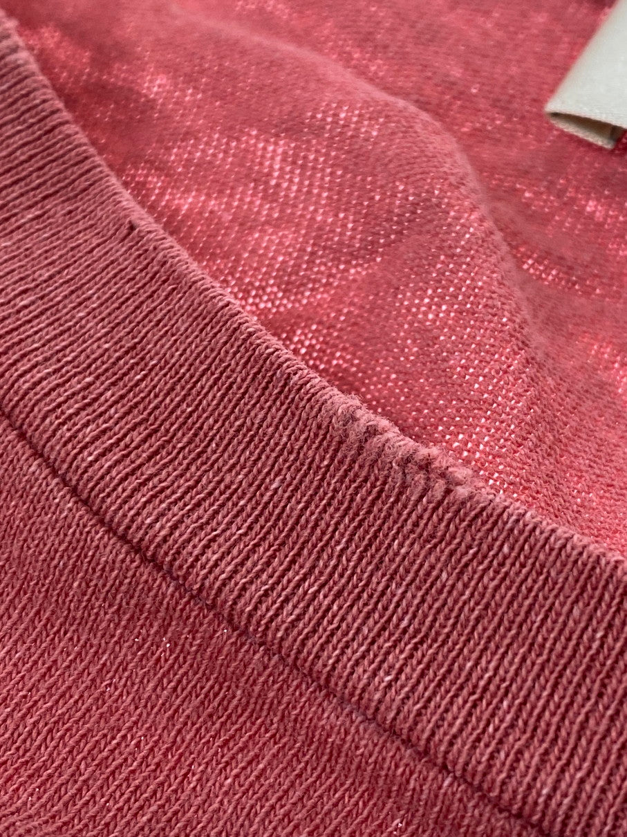 【現状渡し品】【メンズ】 SAINT LAURENT PARIS サンローランパリ TY53 531185 YB2WG 18AW LOGO PRINT TEE Tシャツ トップス 141-250816-ks-02-min サイズ：L カラー：ピンク 万代Net店