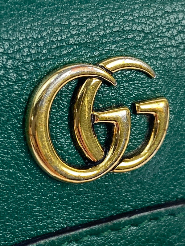 【現状渡し品】【メンズ/レディース】 GUCCI グッチ 658633 バンブー ダイアナ ミディアム ウォレット 181-250821-ks-07-min カラー：グリーン 万代Net店