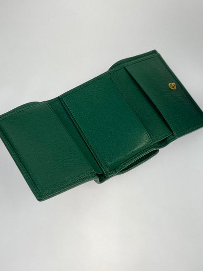 【現状渡し品】【メンズ/レディース】 GUCCI グッチ 658633 バンブー ダイアナ ミディアム ウォレット 181-250821-ks-07-min カラー：グリーン 万代Net店