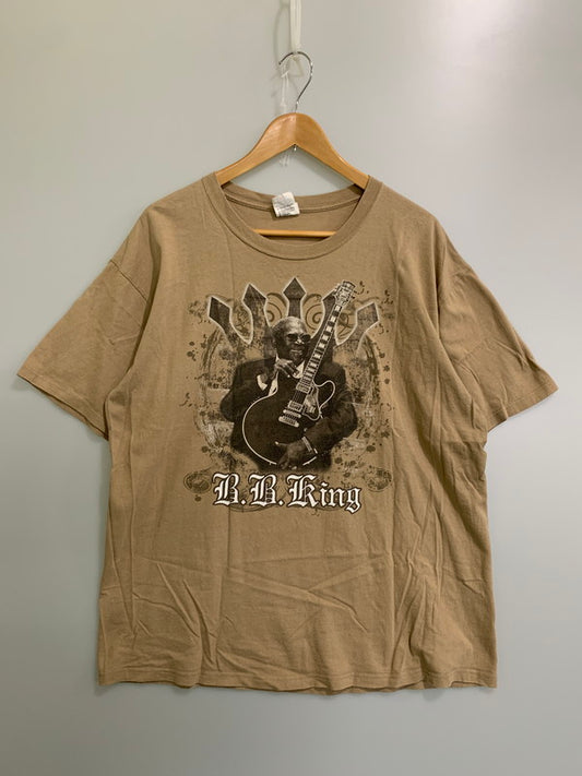 【中古品】【メンズ】 B.B.KING BBキング 00S KING OF THE BLUES TEE Tシャツ トップス 146-250830-ks-07-min サイズ：XL カラー：ベージュ 万代Net店
