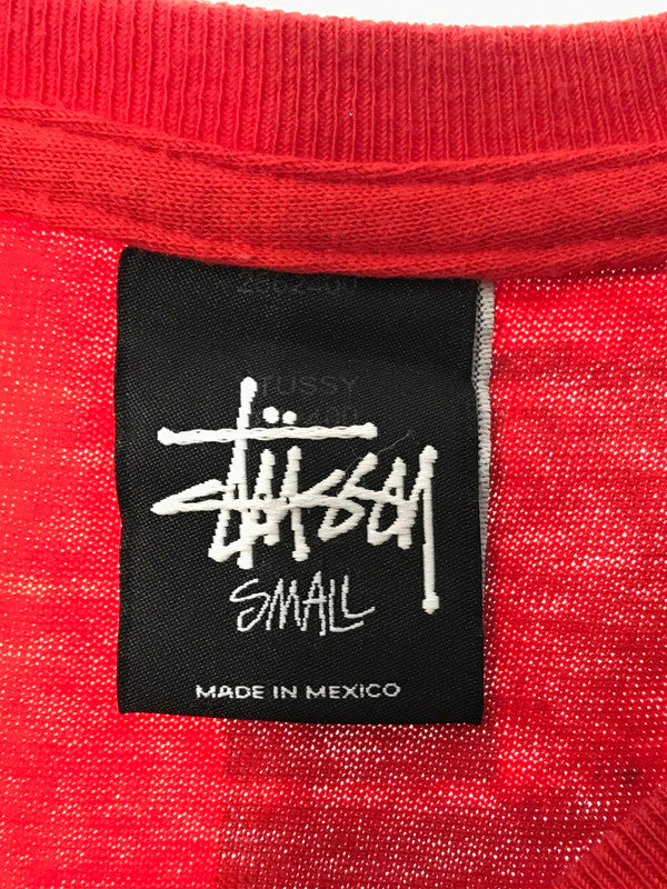 【中古品】【メンズ】 STUSSY ステューシー S/S WORLD TOUR TEE ワールド ツアー Tシャツ 半袖Tシャツ 142-260518-na-09-tagh サイズ：S カラー：レッド/ネイビー 万代Net店