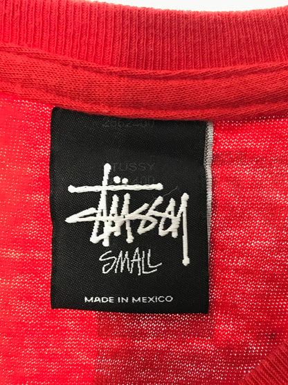 【中古品】【メンズ】 STUSSY ステューシー S/S WORLD TOUR TEE ワールド ツアー Tシャツ 半袖Tシャツ 142-260518-na-09-tagh サイズ：S カラー：レッド/ネイビー 万代Net店
