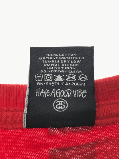 【中古品】【メンズ】 STUSSY ステューシー S/S WORLD TOUR TEE ワールド ツアー Tシャツ 半袖Tシャツ 142-260518-na-09-tagh サイズ：S カラー：レッド/ネイビー 万代Net店