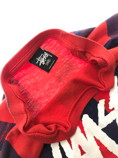【中古品】【メンズ】 STUSSY ステューシー S/S WORLD TOUR TEE ワールド ツアー Tシャツ 半袖Tシャツ 142-260518-na-09-tagh サイズ：S カラー：レッド/ネイビー 万代Net店