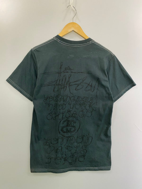 【現状渡し品】【メンズ】 STUSSY ステューシー S/S SKULL CROSS BONE PRINT TEE スカルプリント ショートスリーブTシャツ 半袖Tシャツ トップス 142-251125-yn-22-min サイズ：S カラー：ダークブルーグレー 万代Net店