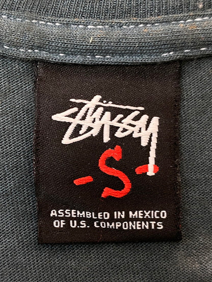 【現状渡し品】【メンズ】 STUSSY ステューシー S/S SKULL CROSS BONE PRINT TEE スカルプリント ショートスリーブTシャツ 半袖Tシャツ トップス 142-251125-yn-22-min サイズ：S カラー：ダークブルーグレー 万代Net店