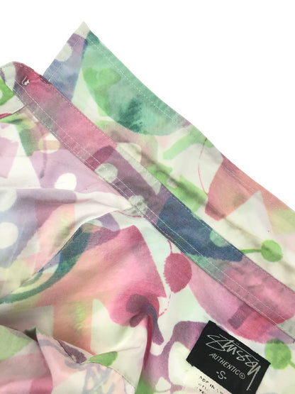 【中古品】【メンズ】 STUSSY S/S All-OVER PATTERN SHIRT 総柄 半袖 シャツ トップス 142-260607-rt-04-tagh サイズ：S カラー：マルチカラー 万代Net店