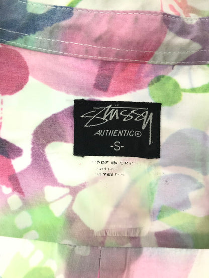 【中古品】【メンズ】 STUSSY S/S All-OVER PATTERN SHIRT 総柄 半袖 シャツ トップス 142-260607-rt-04-tagh サイズ：S カラー：マルチカラー 万代Net店