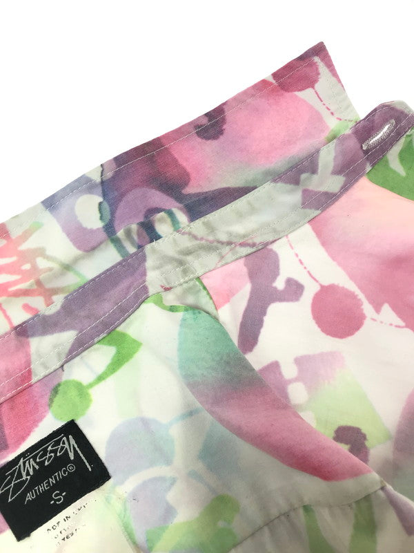 【中古品】【メンズ】 STUSSY S/S All-OVER PATTERN SHIRT 総柄 半袖 シャツ トップス 142-260607-rt-04-tagh サイズ：S カラー：マルチカラー 万代Net店