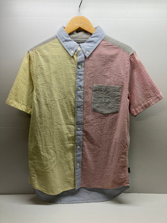 【現状渡し品】【メンズ】 STUSSY ステューシー S/S B.D. SEERSUCKER SHIRT ショートスリーブ ボタンダウン シアサッカーシャツ 半袖 トップス 142-250924-kk-23-min サイズ：M カラー：マルチカラー 万代Net店