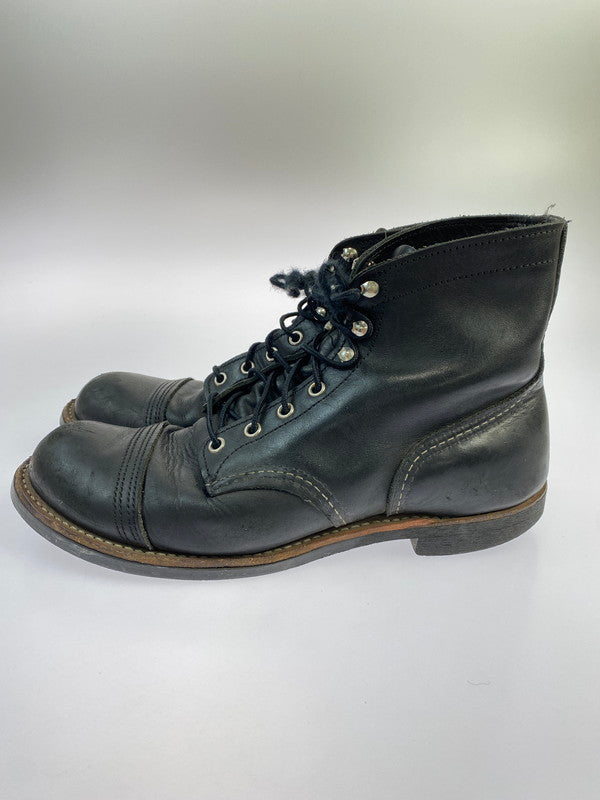 【現状渡し品】【メンズ】 RED WING レッドウィング IRON RABGER 8084 アイアンレンジャー ブーツ 靴 164-250823-yn-15-min サイズ：27.5cm カラー：ブラック 万代Net店