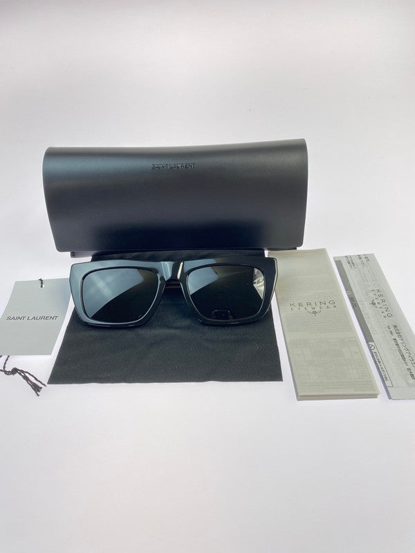 【LIFTる。景品】【中古品】【メンズ/レディース】 SAINT LAURENT サンローラン SL M131 F スクエア サングラス 182-250821-ks-11-min サイズ：54□19‐145 カラー：ブラック 万代Net店