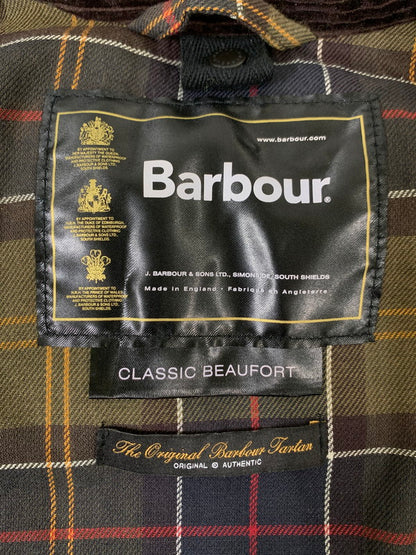 【中古品】【メンズ】 Barbour バーブァー CLASSIC BEAUFORT CLASSIC SYLKOIL HOOD クラシック ビューフォート クラシック シルコイル フード アウター 144-250821-yn-10-min サイズ：38 カラー：オリーブ 万代Net店