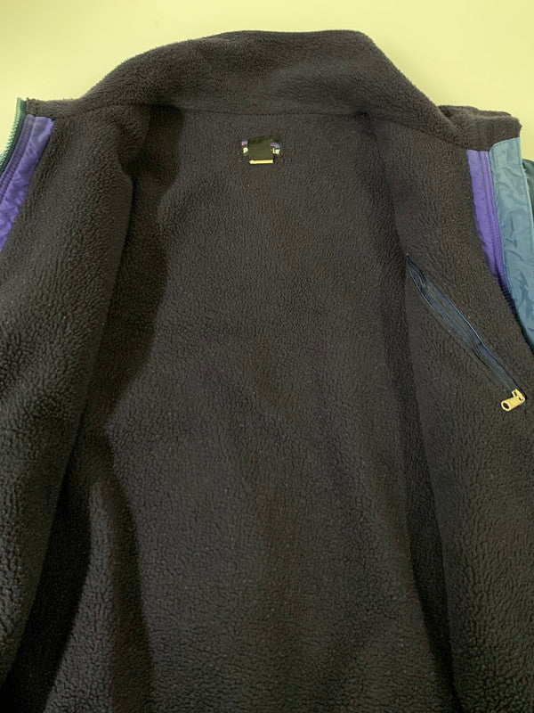 【中古品】【メンズ】 patagonia パタゴニア 90's SHELLED SYNCHILLA JACKET 90年代 雪なしタグ シェルドシンチラジャケット アウター 144-250821-yn-05-min サイズ：S カラー：ネイビー 万代Net店