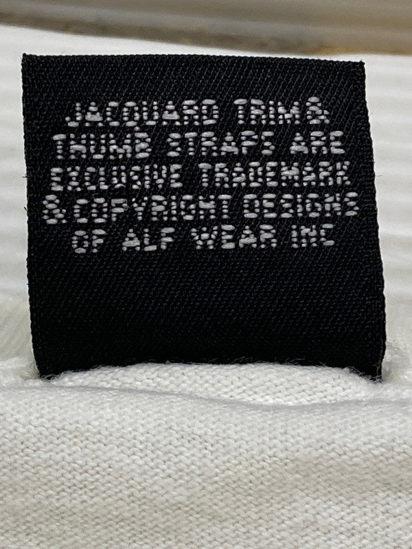 【中古品】【メンズ】 ALF アルフ PRINT TEE プリントＴシャツ トップス 146-250819-jt-20-min サイズ：M カラー：ホワイト 万代Net店