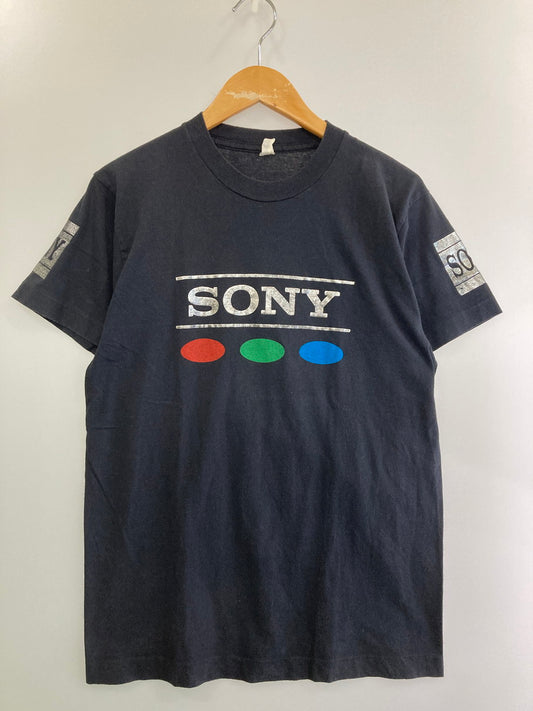 【中古品】【メンズ】 USED 80's SONY LOGO TEE ユーズド 80年代 ロゴTシャツ 半袖Tシャツ トップス 146-250818-yn-01-min カラー：ブラック 万代Net店