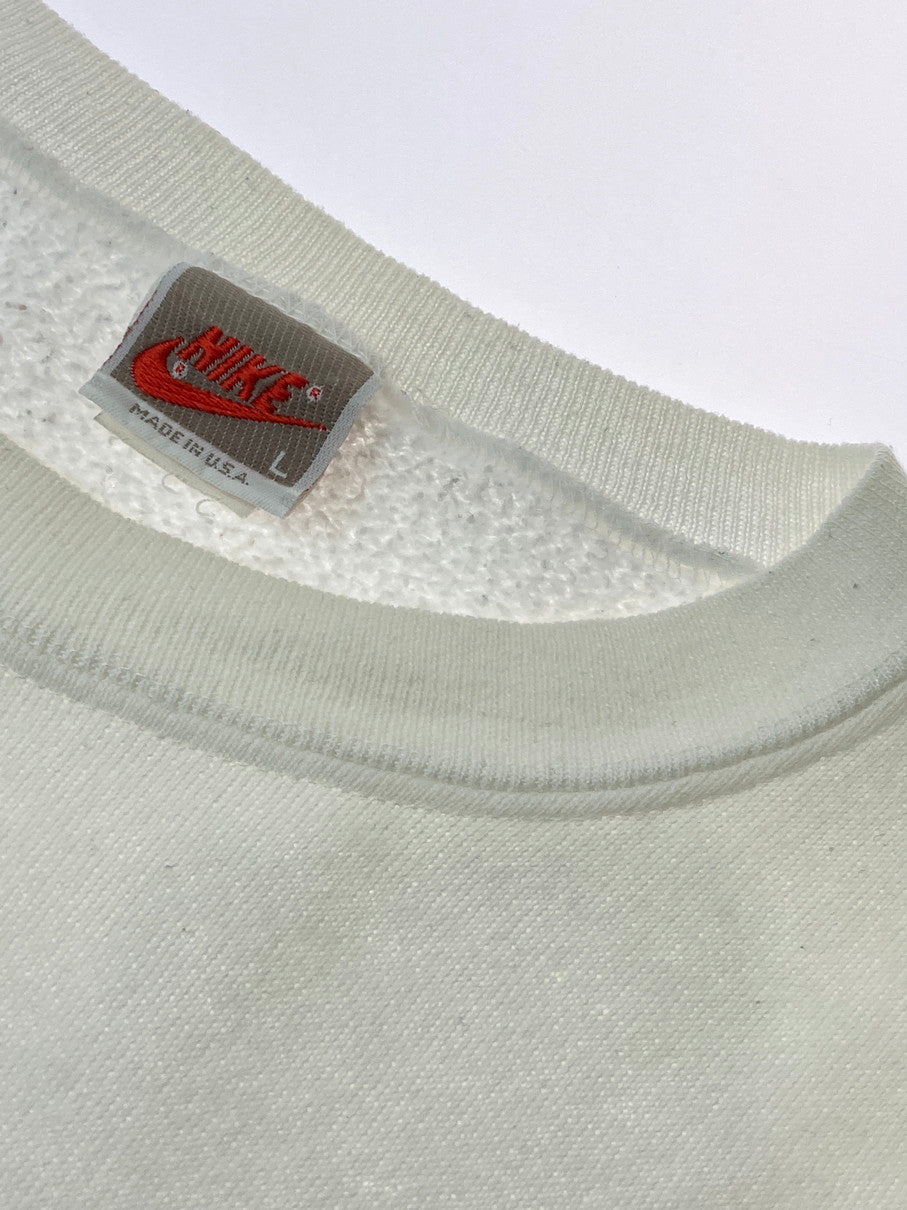 【中古品】【メンズ】 NIKE ナイキ 90'S EARTH TO MIKE SWEATSHIRT スウェット トレーナー 146-250817-AS-40-min サイズ：L カラー：ホワイト 万代Net店