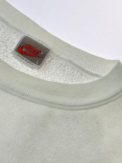【中古品】【メンズ】 NIKE ナイキ 90'S EARTH TO MIKE SWEATSHIRT スウェット トレーナー 146-250817-AS-40-min サイズ：L カラー：ホワイト 万代Net店