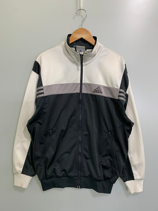 【中古品】【メンズ】 adidas アディダス 90-00S TRACK JACKET 90年代-00年代 トラック ジャケット メンズ トップス ヴィンテージ ジャージ 146-251106-em-47-min サイズ：M カラー：ホワイト/グレー/ブラック 万代Net店