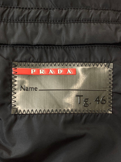 【中古品】【メンズ】 PRADA SPORTS プラダスポーツ DOWN JACKET SGH258 デニム転写ダウンジャケット アウター 141-250818-yn-11-min サイズ：46 カラー：ダークグリーン 万代Net店