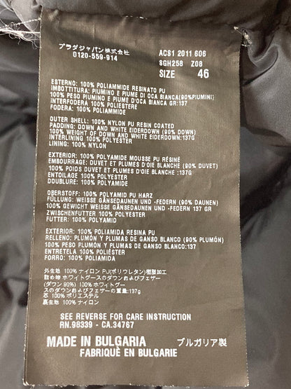 【中古品】【メンズ】 PRADA SPORTS プラダスポーツ DOWN JACKET SGH258 デニム転写ダウンジャケット アウター 141-250818-yn-11-min サイズ：46 カラー：ダークグリーン 万代Net店