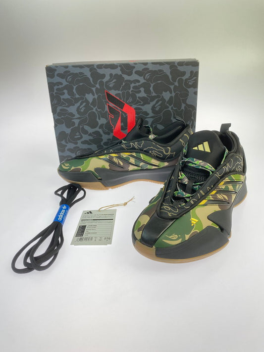 【中古美品】【メンズ】 ADIDAS × A BATHING APE BAPE DAME 9 JH6358 アディダス アベイシングエイプ ベイプ デイム スニーカー 靴 161-250823-yn-01-min サイズ：27.0cm カラー：CBLACK/CBLACK/CBLACK 万代Net店