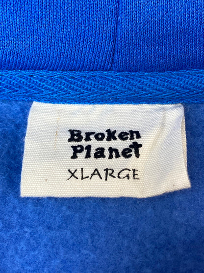 【中古品】【メンズ】 BROKEN PLANET ブロークン プラネット LOST IN SPACE HOODIE フーディ 142-251102-zi-45-min サイズ：XL カラー：ブルー 万代Net店