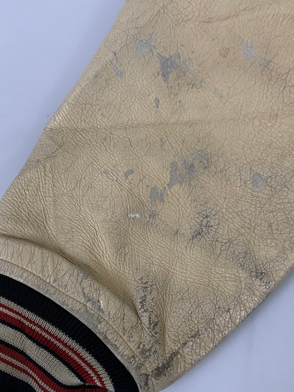 【現状渡し品】【メンズ】 AVIREX アヴィレックス LEATHER STADIUM JACKET レザー切替 スタジアムジャケット アウター 145-250821-yn-12-min サイズ：L カラー：ブラック 万代Net店