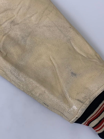 【現状渡し品】【メンズ】 AVIREX アヴィレックス LEATHER STADIUM JACKET レザー切替 スタジアムジャケット アウター 145-250821-yn-12-min サイズ：L カラー：ブラック 万代Net店