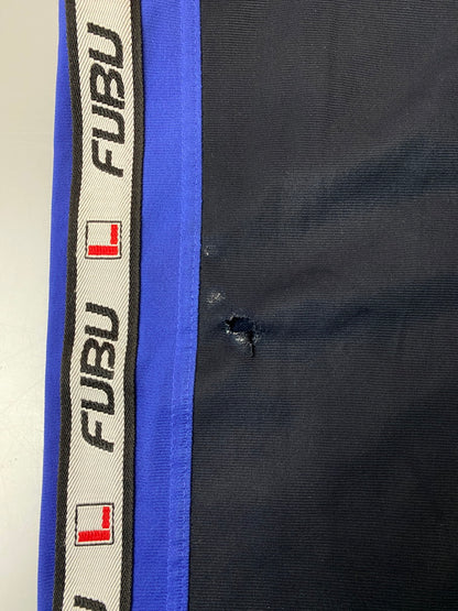 【現状渡し品】【メンズ】 FUBU フブ TRACK JACKET ＆ TRACK PANTS JERSEY SET-UP トラックジャケット & トラックパンツ ジャージ セットアップ トップス ボトムス 146-251021-kk-66-min サイズ：XL カラー：ネイビー 万代Net店