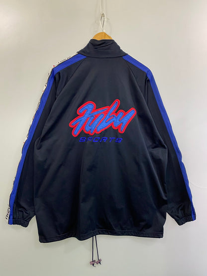 【現状渡し品】【メンズ】 FUBU フブ TRACK JACKET ＆ TRACK PANTS JERSEY SET-UP トラックジャケット & トラックパンツ ジャージ セットアップ トップス ボトムス 146-251021-kk-66-min サイズ：XL カラー：ネイビー 万代Net店