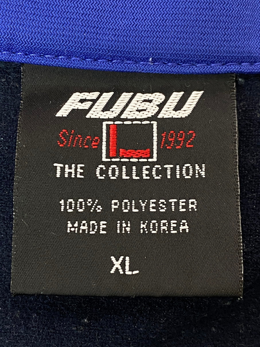 【現状渡し品】【メンズ】 FUBU フブ TRACK JACKET ＆ TRACK PANTS JERSEY SET-UP トラックジャケット & トラックパンツ ジャージ セットアップ トップス ボトムス 146-251021-kk-66-min サイズ：XL カラー：ネイビー 万代Net店